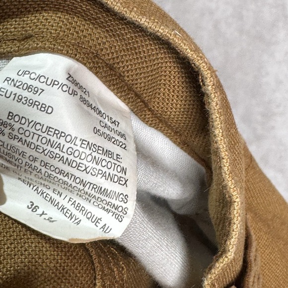 Dickies Pants Mens 36x34 (Fits 37x33) Khaki Tan Carpenter Canvas Work Utility - Picture 7 of 11